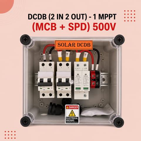DCDB (2 IN 2 OUT) -1 MPPT(MCB+SPD) 500V