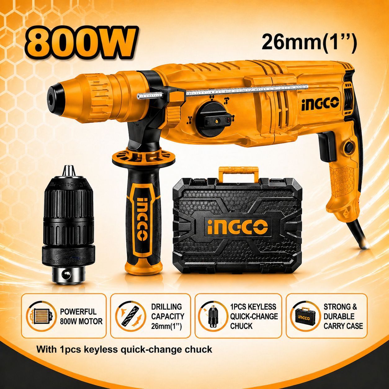 Rotary hammer 800W
