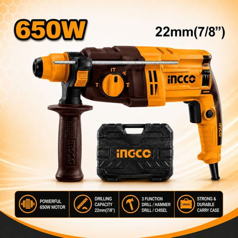 Rotary hammer 650W