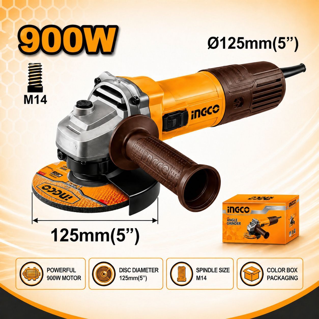 Angle grinder 900W