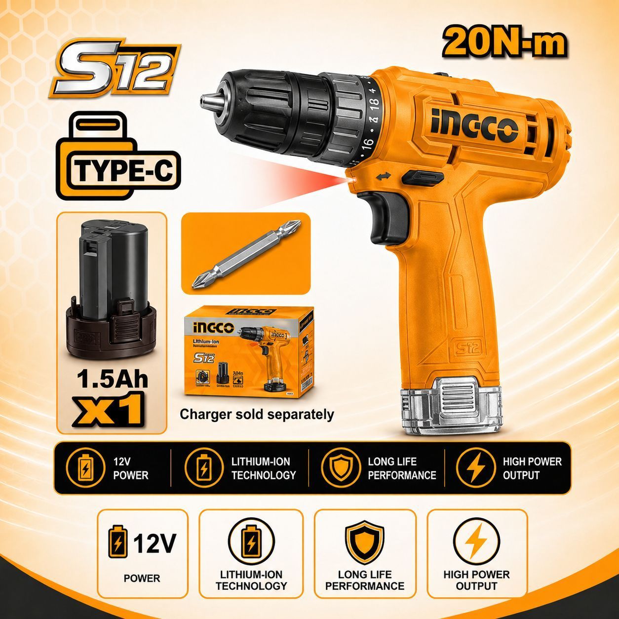 Cordless drill 20nm