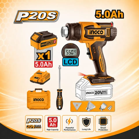 Cordless heat gun