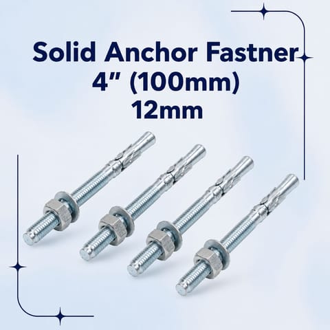 Solid Anchor Fastner 4" (100mm) 12mm