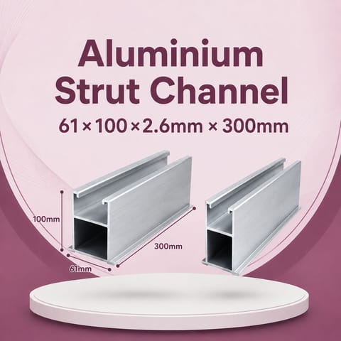 Aluminium Strut Channel 61×100×2.6mm × 300mm