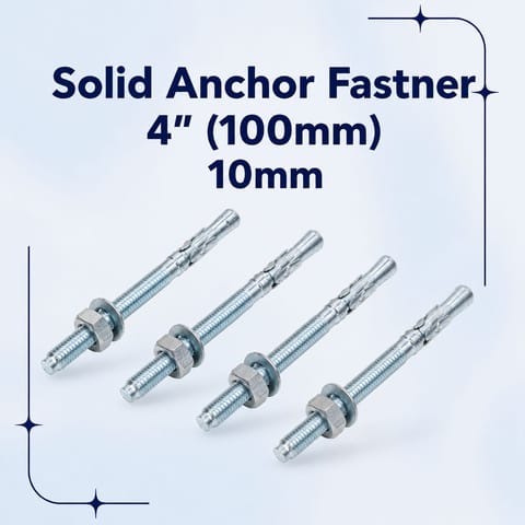 Solid Anchor Fastner 4" (100mm) 10mm