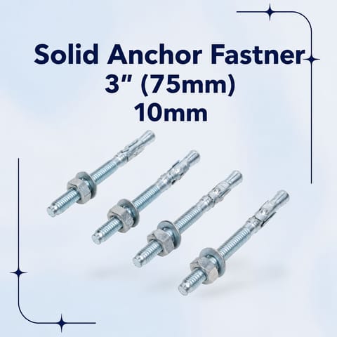 Solid Anchor Fastner 3" (75mm) 10mm