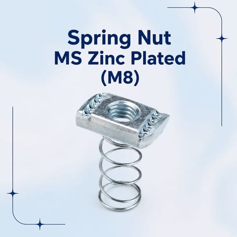 Spring Nut MS Zinc Plated (M8)