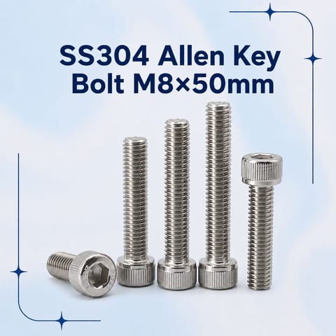 SS304 Allen Key Bolt M8×50mm