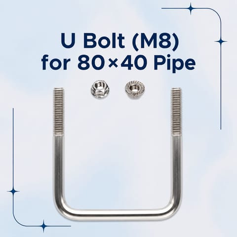 U Bolt (M8) for 80×40 Pipe