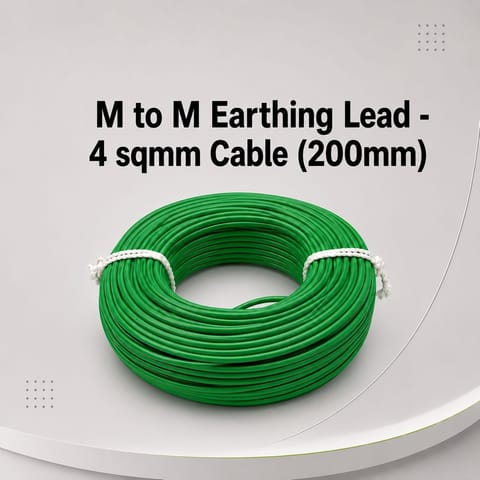 M to M Earthing Lead - 4 sqmm Cable (200mm)