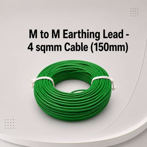 M to M Earthing Lead - 4 sqmm Cable (150mm)