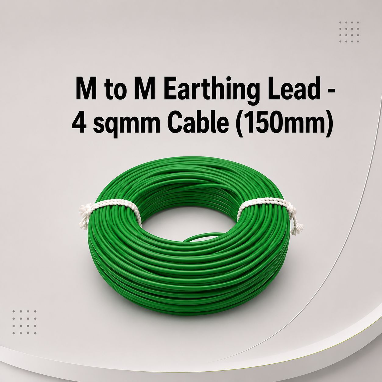 M to M Earthing Lead - 4 sqmm Cable (150mm)