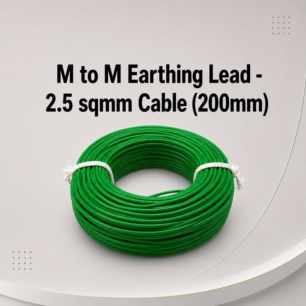 M to M Earthing Lead - 2.5 sqmm Cable (200mm)