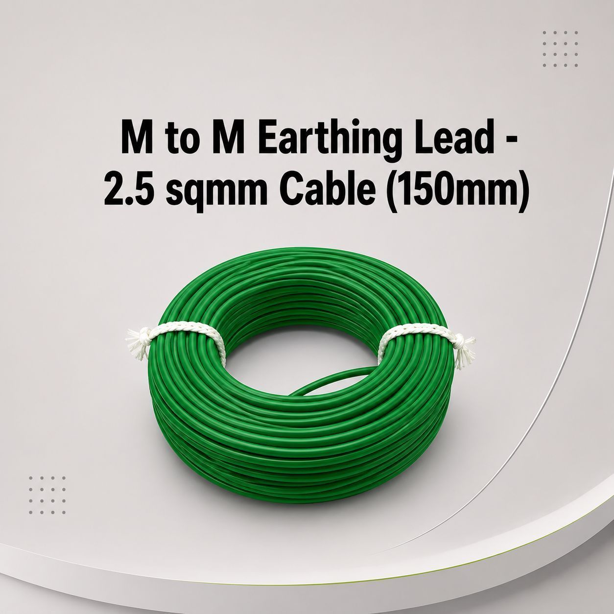 M to M Earthing Lead - 2.5 sqmm Cable (150mm)