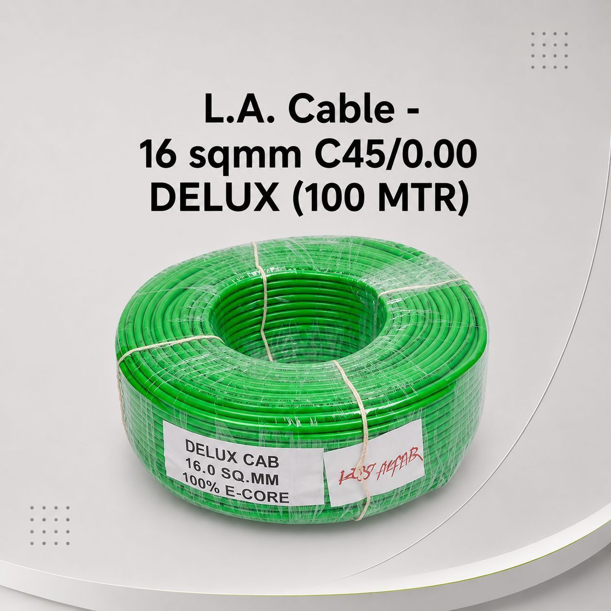 DELUX L.A. Cable - 16 sqmm C45/0.00  (100 MTR) ALUMINIUM