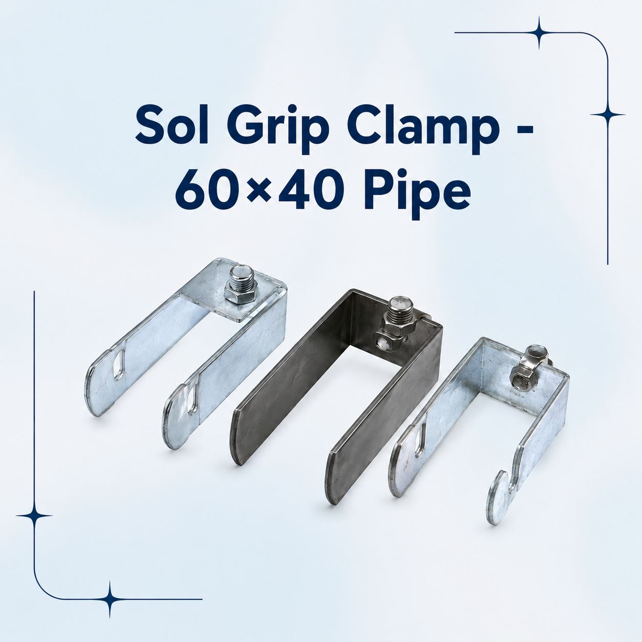 Sol Grip Clamp - 60×40 Pipe