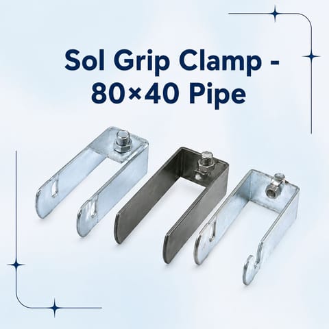 Sol Grip Clamp - 80×40 Pipe