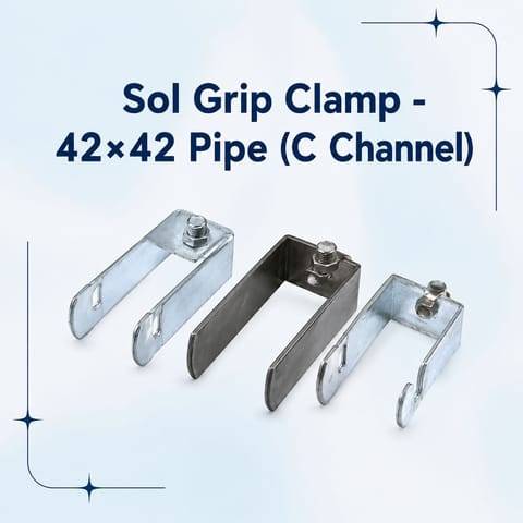 Sol Grip Clamp - 42×42 Pipe (C Channel)
