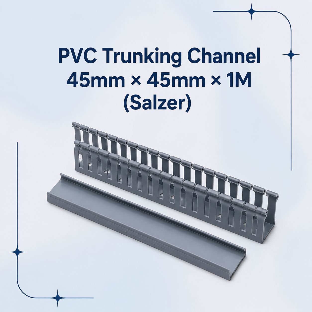 PVC Trunking Channel 45mm × 45mm × 1M (Salzer)