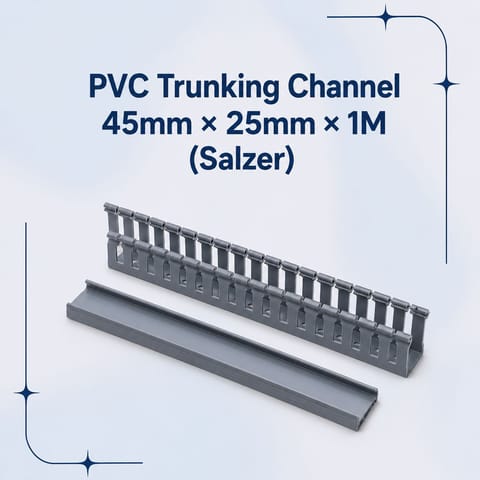 PVC Trunking Channel 45mm × 25mm × 1M (Salzer)