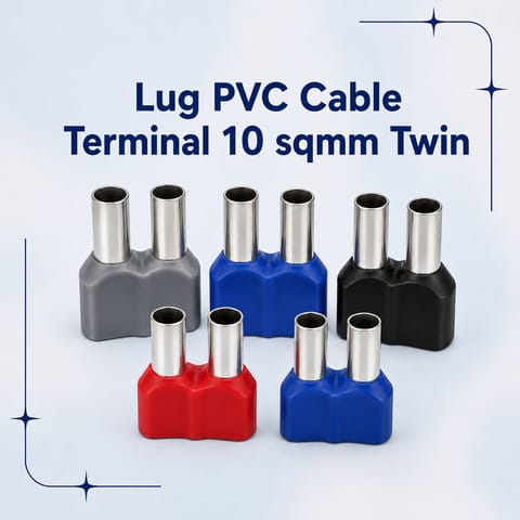 Lug PVC Cable Terminal 10 sqmm Twin