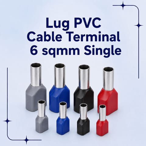 Lug PVC Cable Terminal 6 sqmm Single