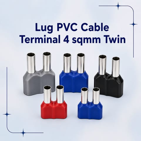 Lug PVC Cable Terminal 4 sqmm Twin