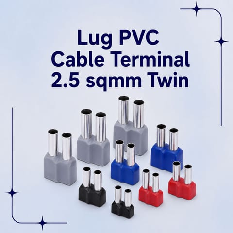 Lug PVC Cable Terminal 2.5 sqmm Twin