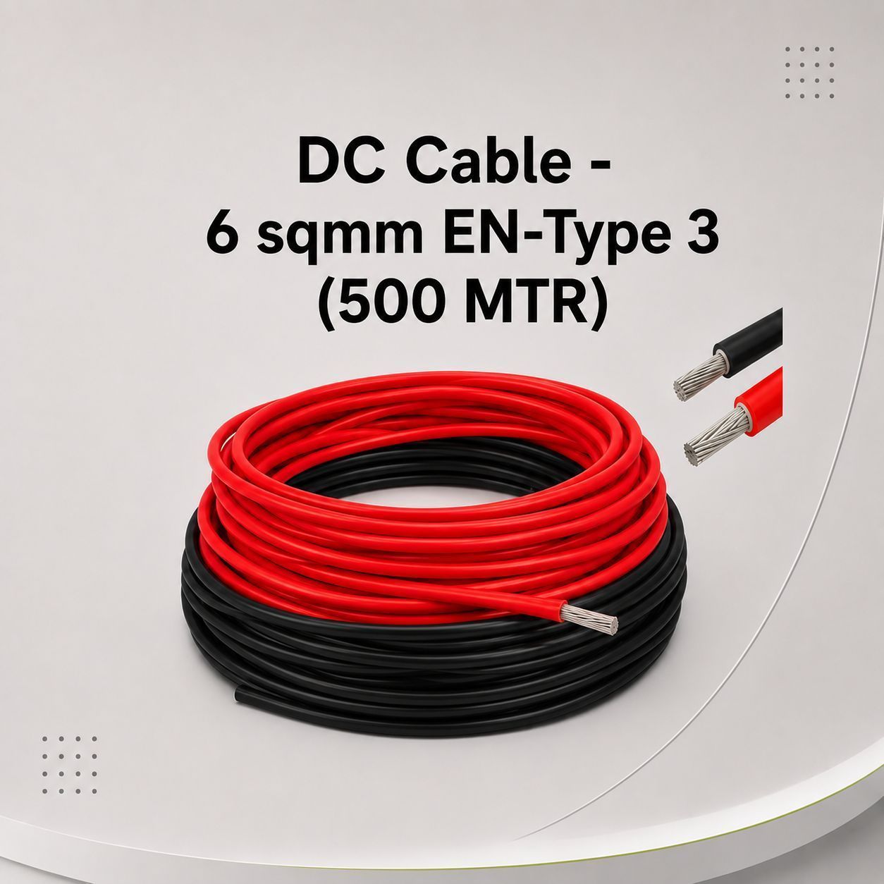DC Cable - 6 sqmm EN-Type 3 (500 MTR)