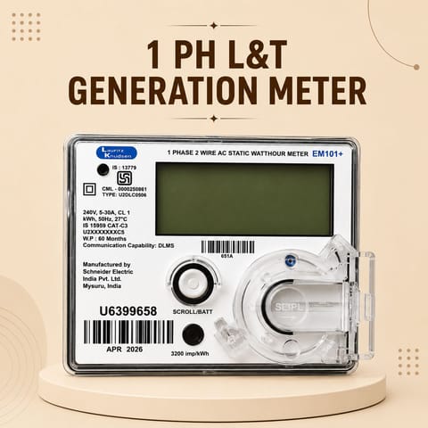 1 ph L&T Generation Meter