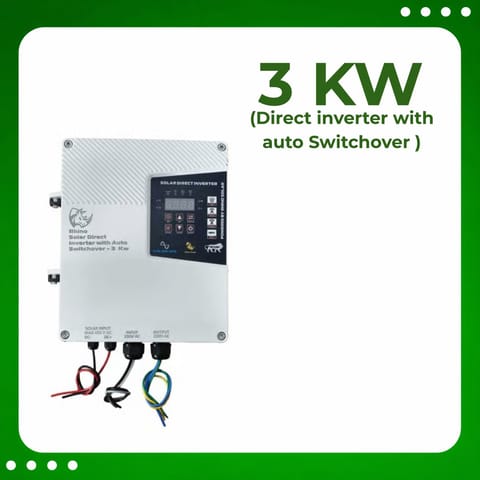 Rhino Solar Direct Inverter with auto Switchover - 3kw
