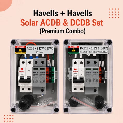 Havells + Havells Solar ACDB & DCDB Set (Premium Combo)