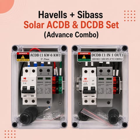 Havells + Sibass Solar ACDB & DCDB Set (Advance Combo)