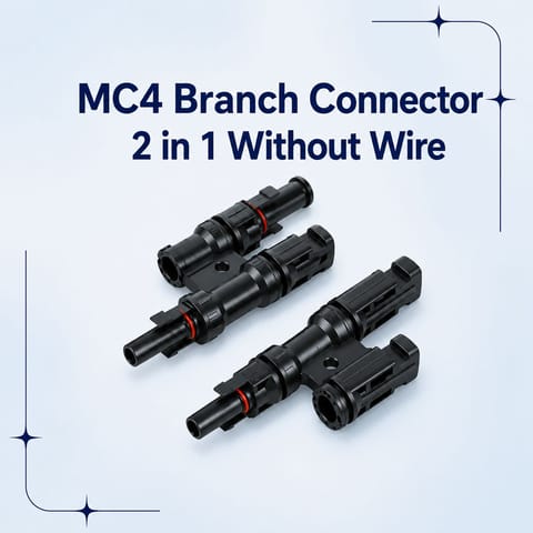 MC4 Branch Connector 2 in 1 Without Wire