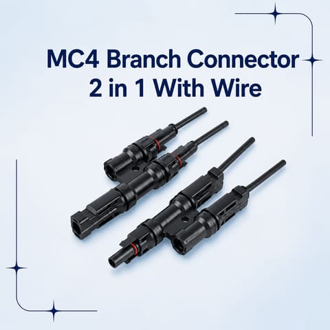MC4 Branch Connector 2 in 1 With Wire