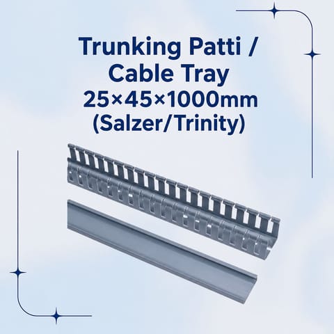 Trunking Patti / Cable Tray 25×45×1000mm (Salzer/Trinity)