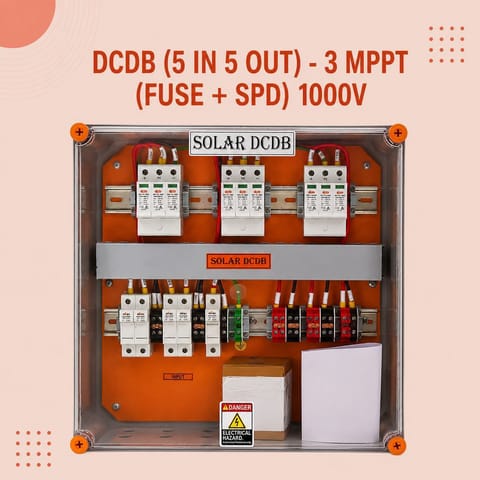 DCDB (5 IN 5OUT)- 3 MPPT (FUSE + SPD) 1000V