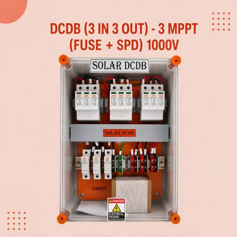DCDB (3 IN 3 OUT) -3MPPT (FUSE + SPD) 1000V