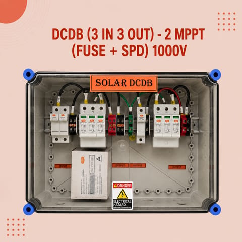 DCDB (3 IN 3 OUT)-2 MPPT (FUSE + SPD) 1000V