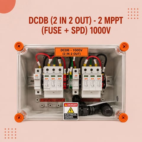 DCDB (2 IN 2 OUT)- 2 MPPT (FUSE + SPD) 1000V