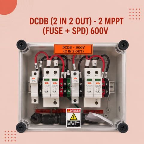 DCDB (2 IN 2 OUT)- 2 MPPT (FUSE + SPD) 600V