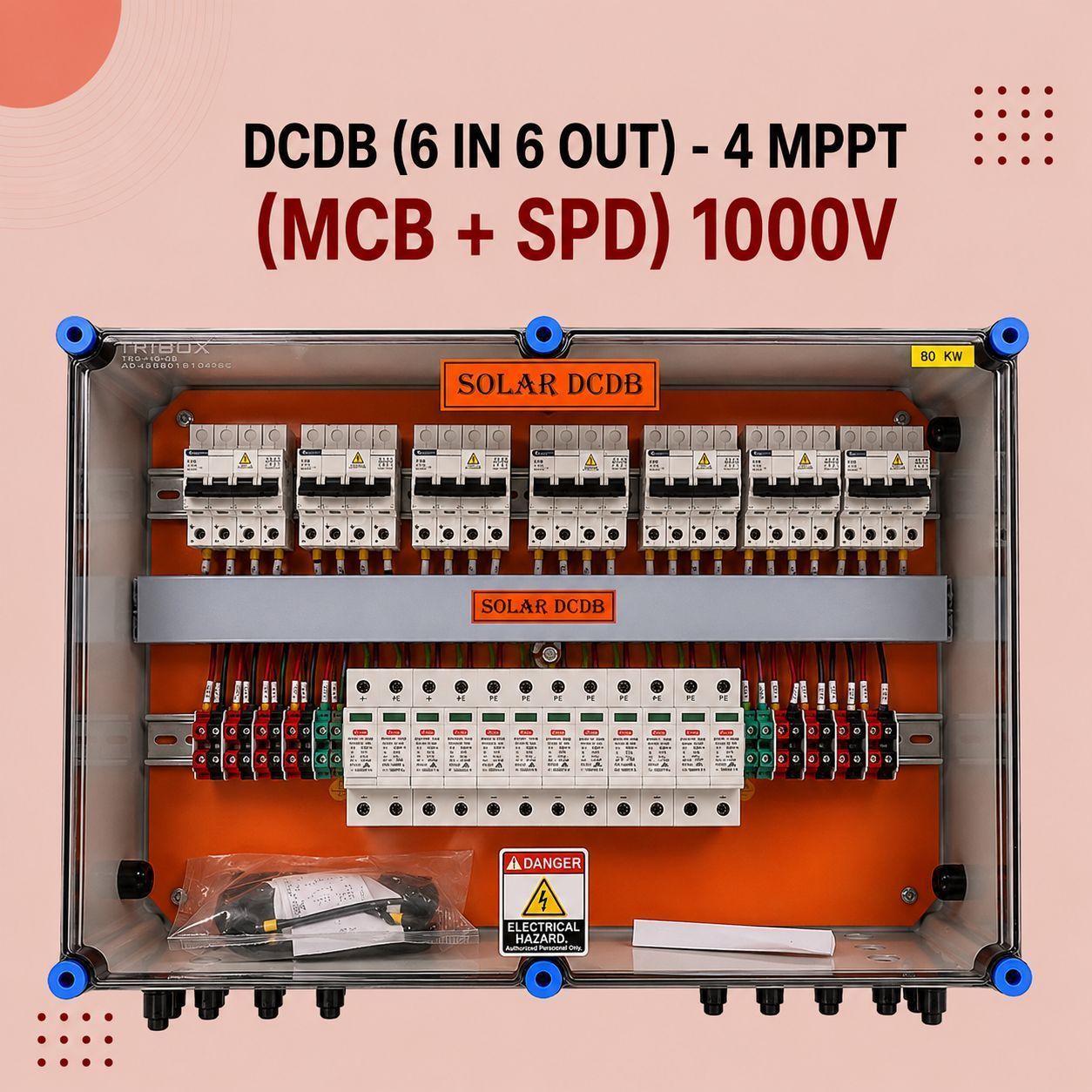 DCDB (6 IN 6 OUT)-4 MPPT (MCB + SPD) 1000V