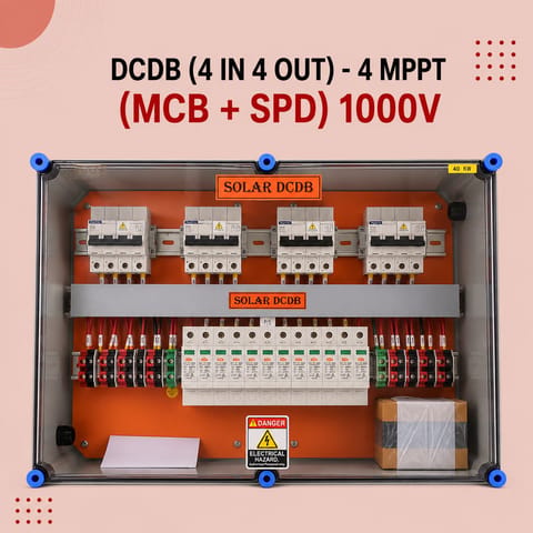 DCDB (4 IN 4 OUT)- 4 MPPT (MCB + SPD) 1000V