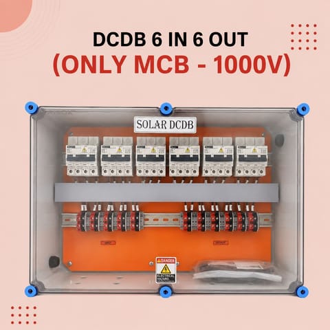 DCDB 6 IN 6 OUT (ONLY MCB – 1000V)
