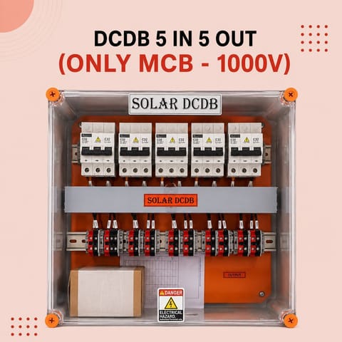 DCDB 5 IN 5 OUT (ONLY MCB – 1000V)