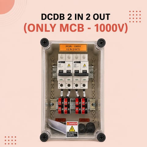 DCDB 2 IN 2 OUT (ONLY MCB – 1000V)