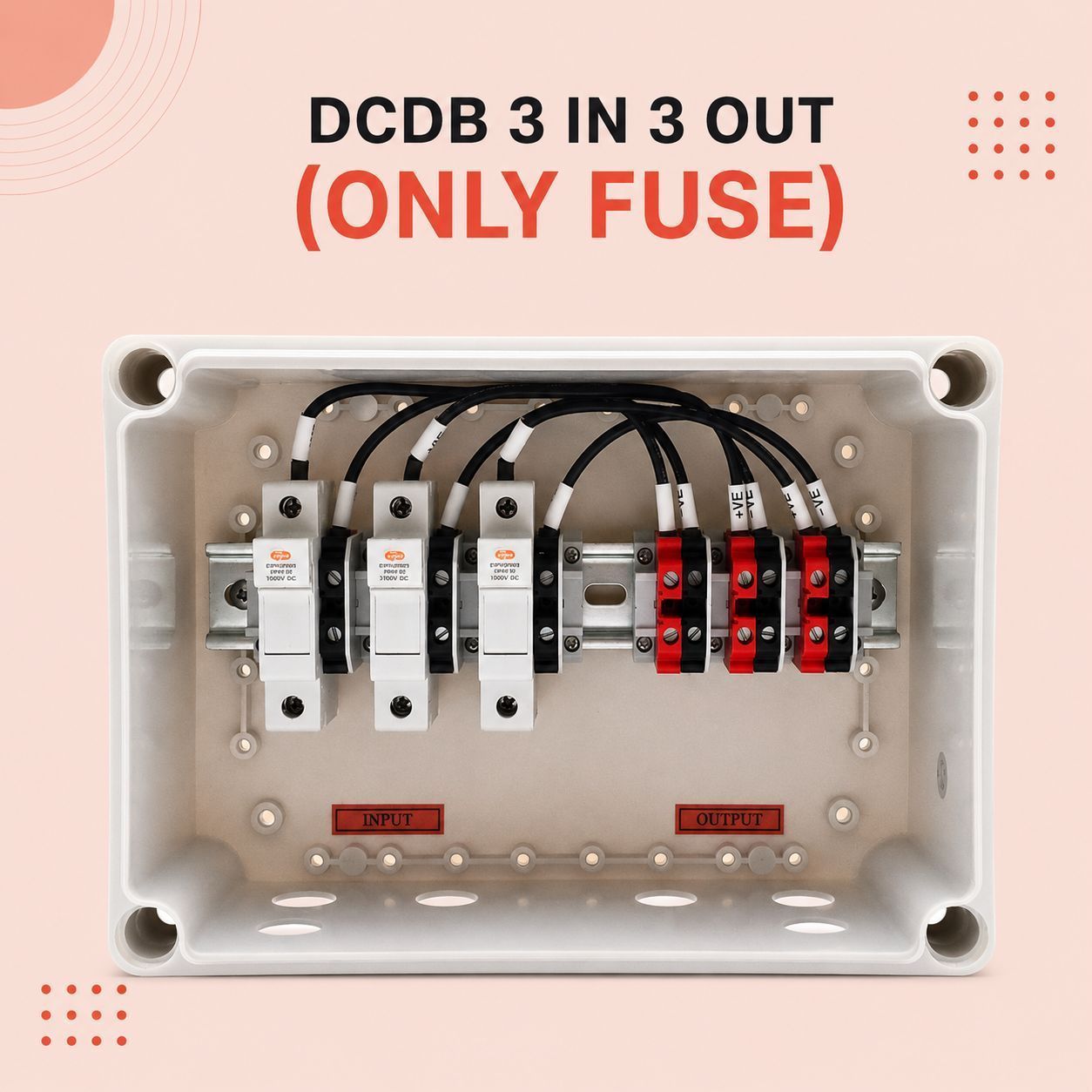 DCDB 3 IN 3 OUT (ONLY FUSE)