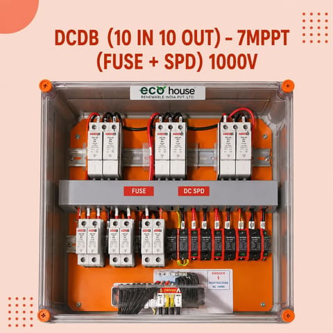 DCDB (10 IN 10 OUT) – 7MPPT (FUSE + SPD) 1000V