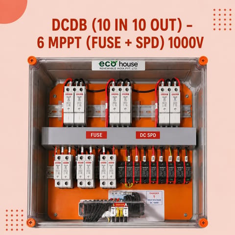 DCDB (10 IN 10 OUT) – 6 MPPT (FUSE + SPD) 1000V