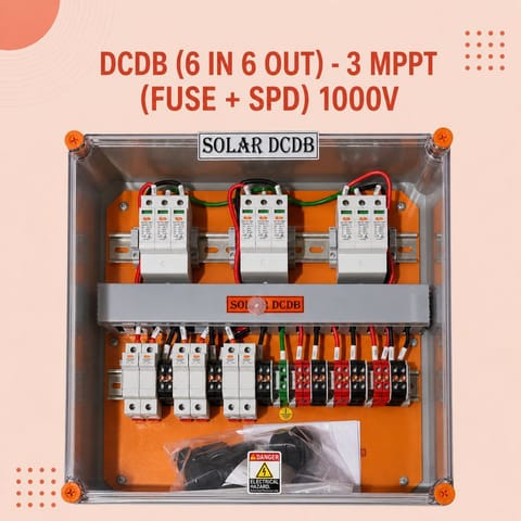 DCDB (6 IN 6 OUT)- 3 MPPT (FUSE + SPD) 1000V
